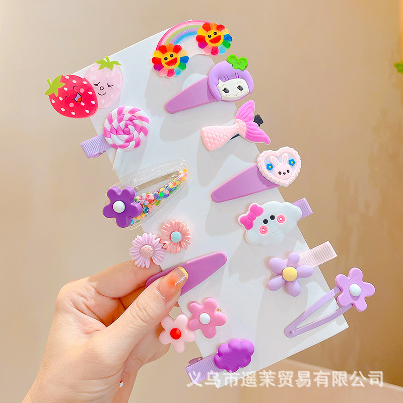 多巴胺儿童发夹女前额刘海夹鸭嘴夹头饰发卡碎发侧边卡子发饰夹子|undefined
