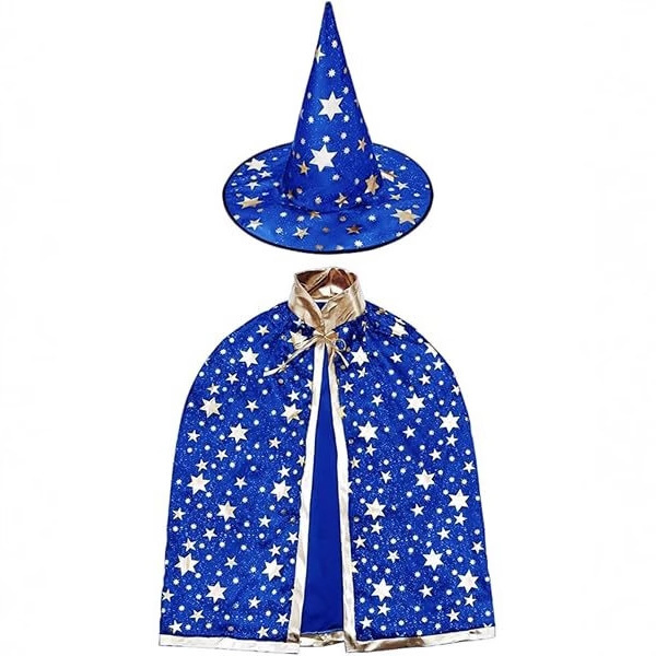 ハロウィン子供の五つ星マントパーティーフェスティバルステージメイクアップブロンズマントマント衣装小道具パフォーマンス衣装|undefined