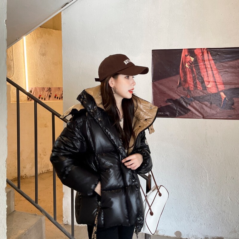 Putian High Version Parana Song Qian Same Style Short down Jacket for Men and Women Couple's Puffer Jacket Coat