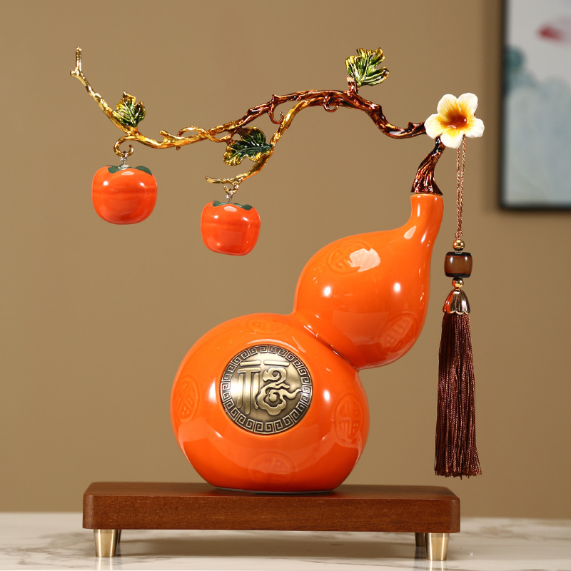 エナメルひょうたん、富と幸運の装飾品、自宅のリビングルーム、オフィス、新築祝いの装飾、結婚祝い|undefined