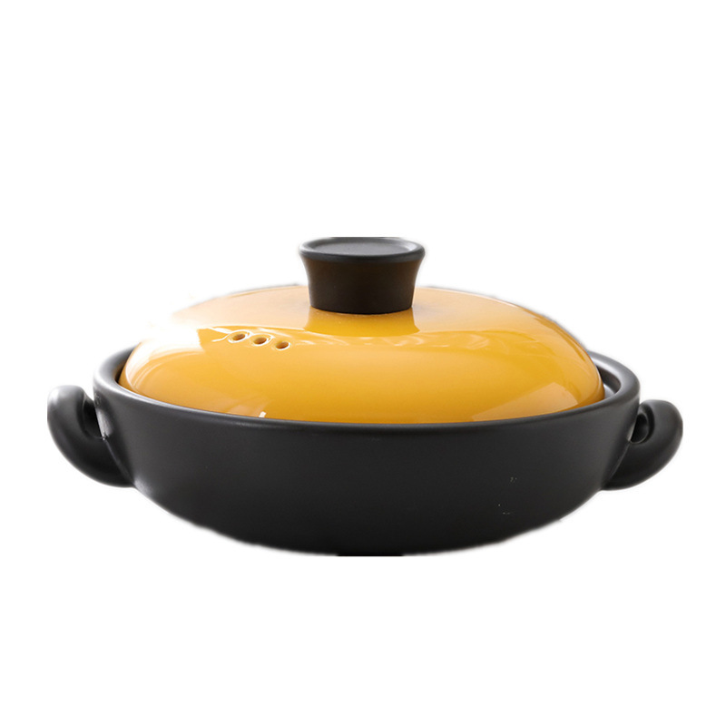 2F煲仔飯砂鍋家用燉鍋耐高溫小火鍋石鍋商用陶瓷明火干燒韓式淺口