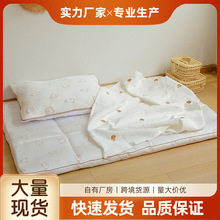 韩国小熊图案婴儿加厚冰丝床垫儿童玩耍垫子凉感夏天款游戏垫