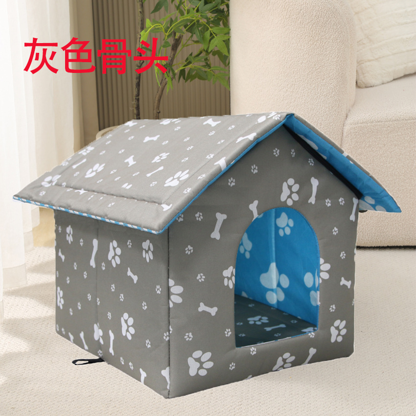 Cena para gatos callejeros Cena para perros Four Seasons Universal CASA para perros y gatos Al aire libre Cena para mascotas extraíble y lavable Cena para gatos plegable Casa de villa para gatos