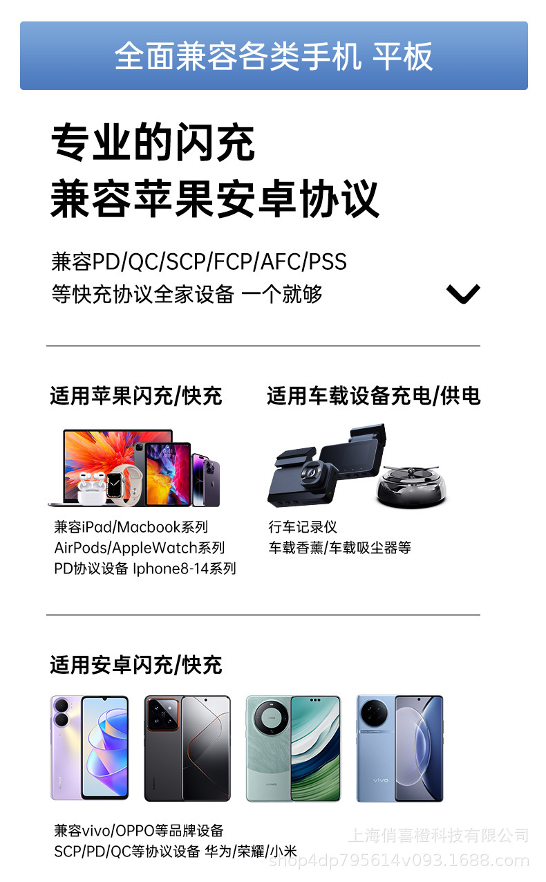 Car Charger Super Fast Charging Cigarette Lighter Conversion Plug Car Charger Conversion Head Car Charger One to Two