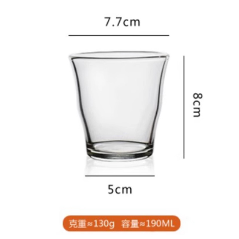 ins风加厚水波杯子轻奢简约透明玻璃杯波纹杯子高硼硅家用咖啡杯|undefined