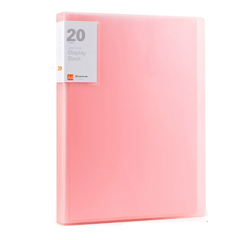 Data Book Transparent Plastic PP Test Paper Reservation Book Music Folder Wholesale A4 Page File File File