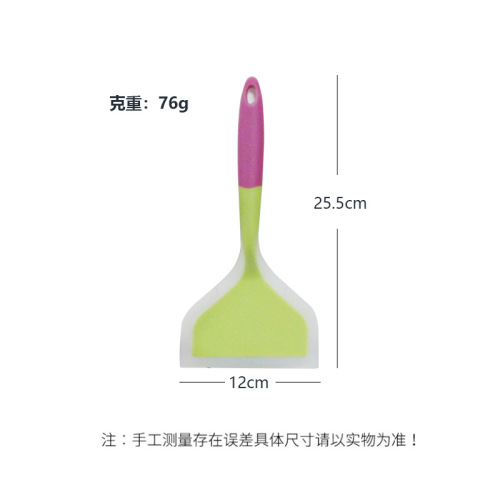 Silicone Tamagoyaki spatula two-color wide mouth silicone spatula non-stick cooking spatula household silicone spatula wholesale