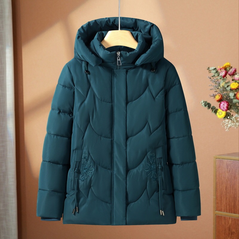 Foreign Trade Mom Autumn and Winter down Cotton Jacket Mid-Length Cotton Jacket Fashionable Middle-Aged and Elderly Women's Winter Thickeneded Cotton Jacket Foreign Trade Mom Autumn and Winter down Cotton Jacket Mid-Length Cotton Jacket Fashionable Middle-Aged and Elderly Women's Winter Thickeneded Cotton Jacket