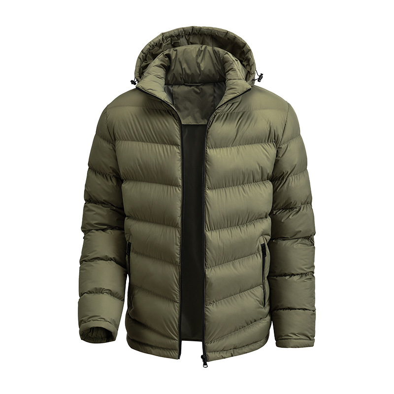 Padded Jacket Men's Loose Hooded Padded Jacket Casual Padded Jacket Men's Jacket_voghion.com