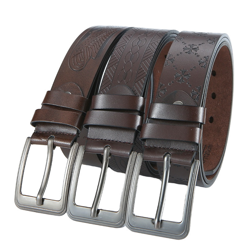 地摊货源男士皮带头层牛皮男款高端正品真皮裤腰带编织帆布腰带时来运转皮带尼龙战术腰带belt时来运转温州皮带男士批发