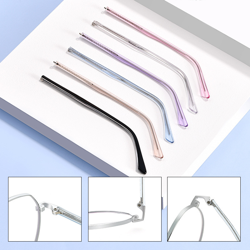 Eyeglass Frames for Men and Women, Universal Eyeglass Legs, Plain Metal Leg Accessories, a Pair Wholesale Eyeglass Frames for Men and Women, Universal Eyeglass Legs, Plain Metal Leg Accessories, a Pair Wholesale