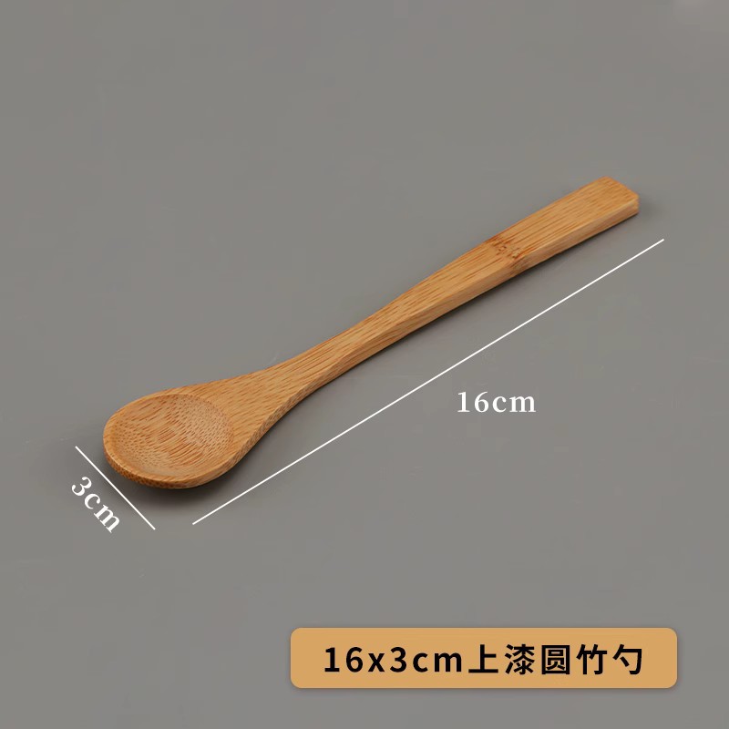 16x3cm 둥근 대나무 숟가락 페인트