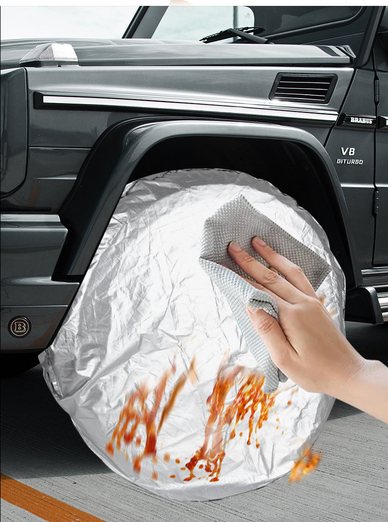 Car Tire Cover Camper RV Tire Protection Cover Outdoor Sun Protection Spare Tire Cover Universal Dustproof Tire Cover