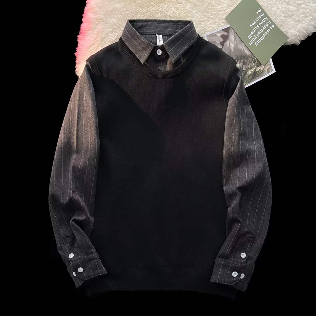 Herren Lagenlook Pullover Winter Warme Casual Jacke Für Männer_voghion.com