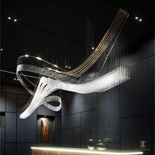 古镇工厂中山工厂直销定制造型独特大型酒店大灯不锈钢简单新中式