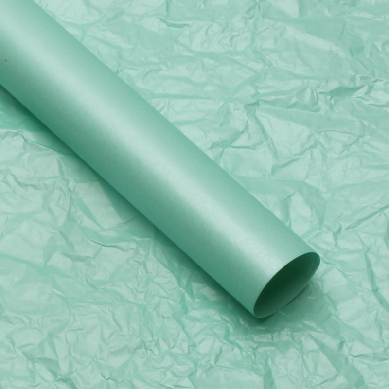 Papel de pera perla Bouquet decoración plisado forro de papel tienda de flores material floral fábrica al por mayor papel de embalaje de flores