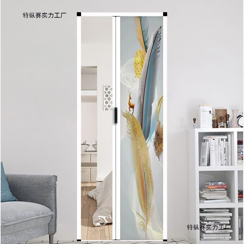Invisible Folding Door Partition Door Kitchen Balcony Sliding Door Bathroom Toilet Shower Room Bedroom Waterproof Sliding Door Frosted Invisible Folding Door Partition Door Kitchen Balcony Sliding Door Bathroom Toilet Shower Room Bedroom Waterproof Sliding Door Frosted