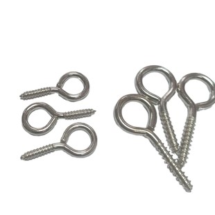 in stock wholesale sheep eye nail pearl self-tapping screw thread 9 word claw pendant hook jewelry accessories