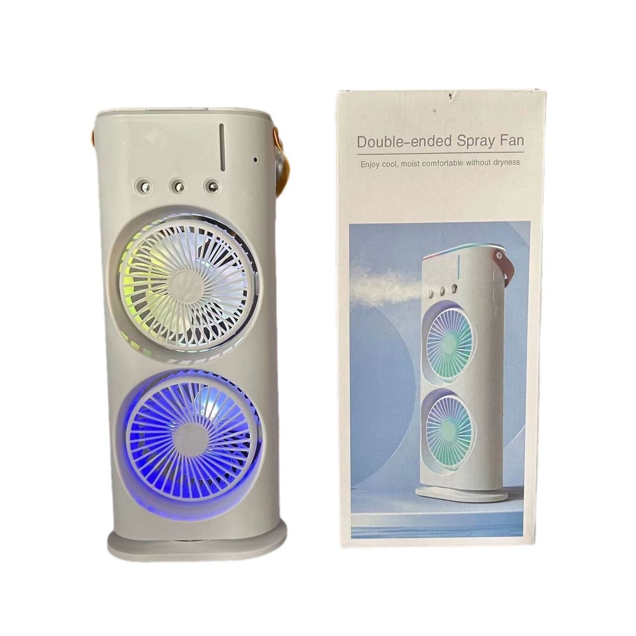 Ventilador de pulverización de tres orificios, humidificador, enfriador de aire, ventilador de aire acondicionado, silencioso, portátil, para oficina, dormitorio, exterior, mini, USB