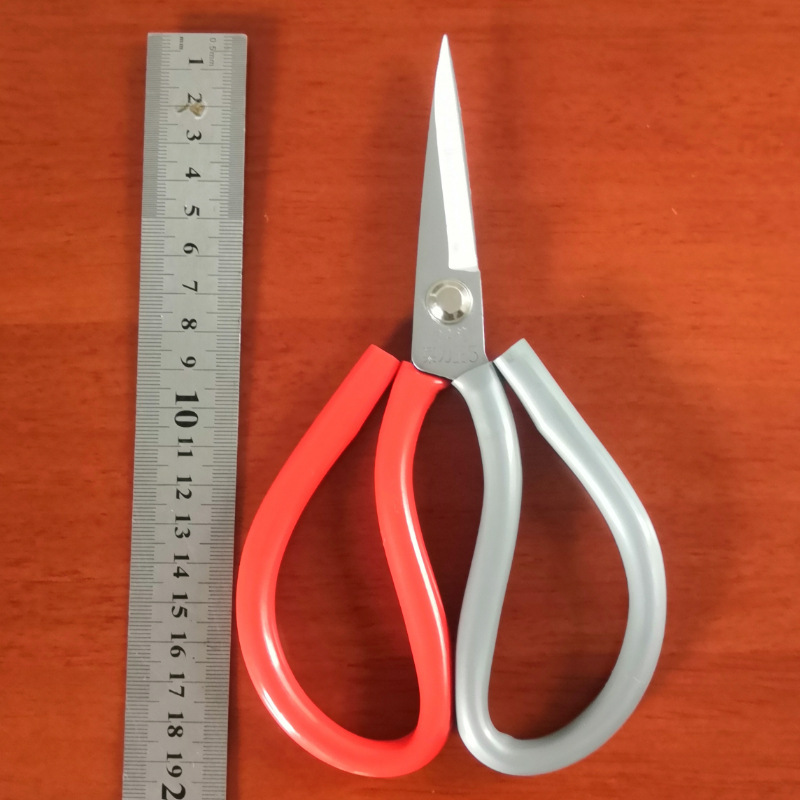 5番二色柄台湾包丁王防錆ハサミ工業用ハサミ源メーカー自産自売卸売り|undefined