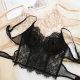 Bone Clothes New French Style Eyelash Lace Underwear Women's Ultra-thin Soft Steel Bra Breathable Comfortable Bra Large Chest Shallowingly