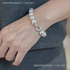 天然淡水高品质爱迪生8-9mm黄金点位清冷强光几乎无暇珍珠手链