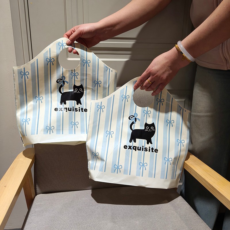 파란 줄무늬 고양이 50마리 1팩, 소형 26*28+하단 10, 3*10