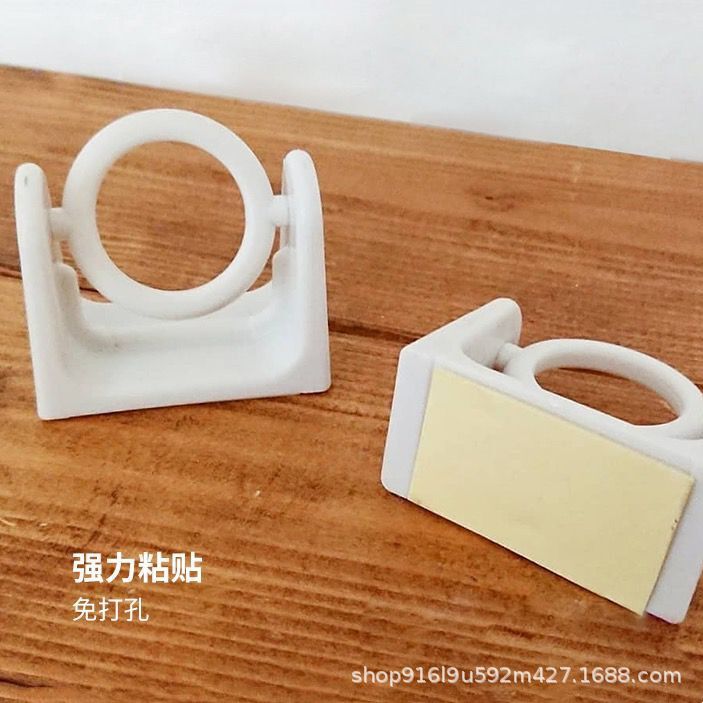 Shower curtain curtain hook hook bed curtain hanging ring hanging ring pull ring large mute plastic circle accessories hook wholesale