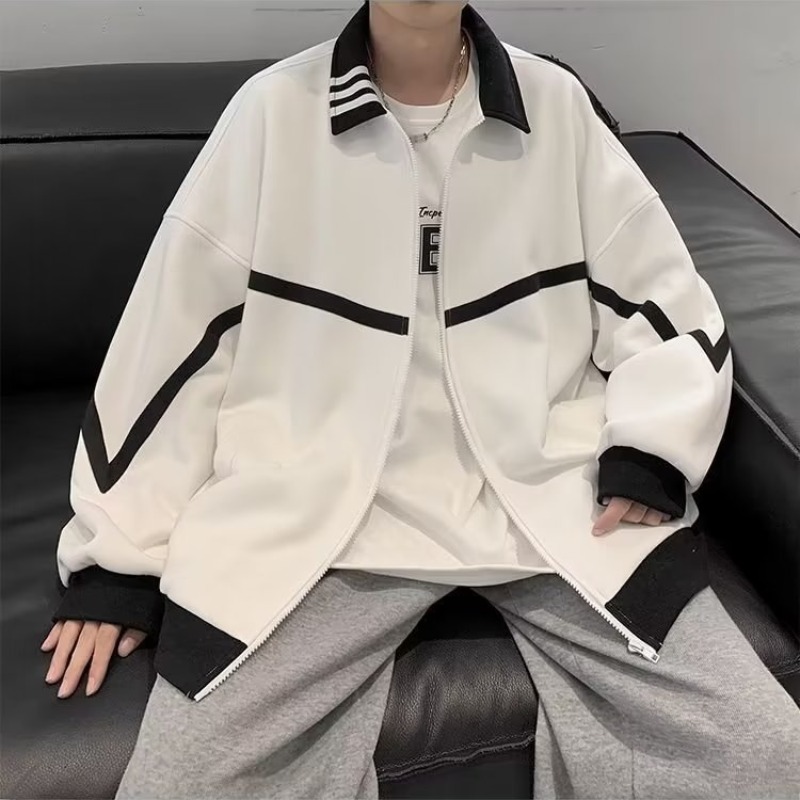 Chaqueta de hombre de estilo coreano de alta calidad ins moda primavera y otoño chaqueta casual chaqueta suelta marca de moda uniforme de béisbol americano de moda