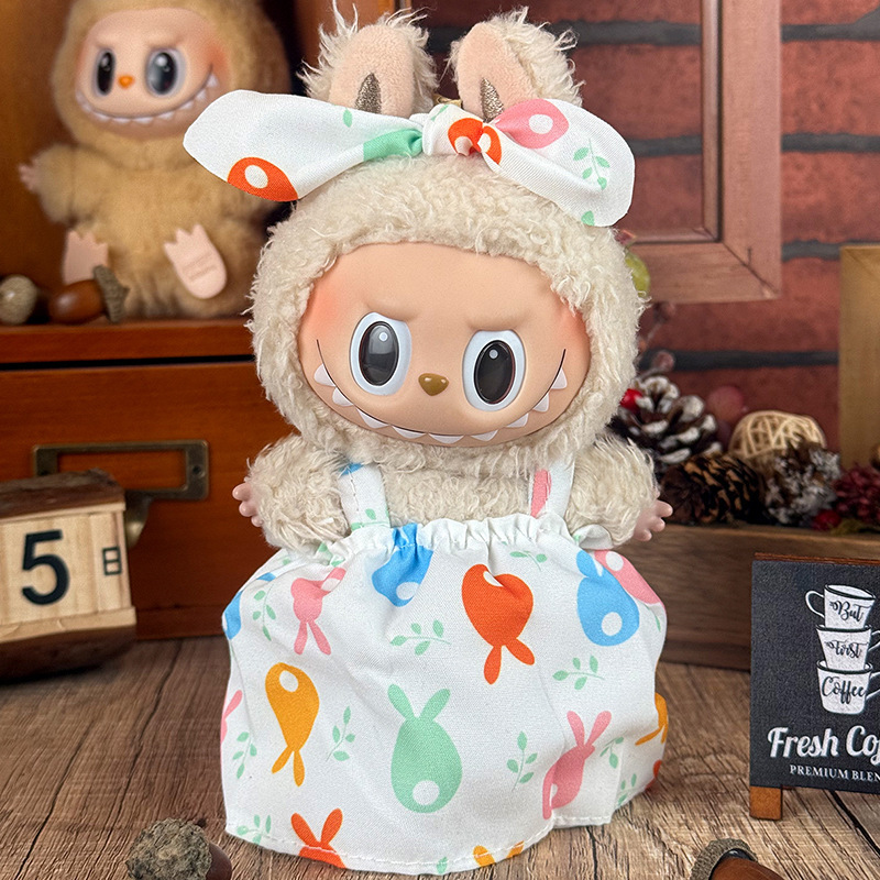 Labubuの子供服に適しています。布の服は17cm一二三代のセットの小さいアクセサリーに座っています。|undefined