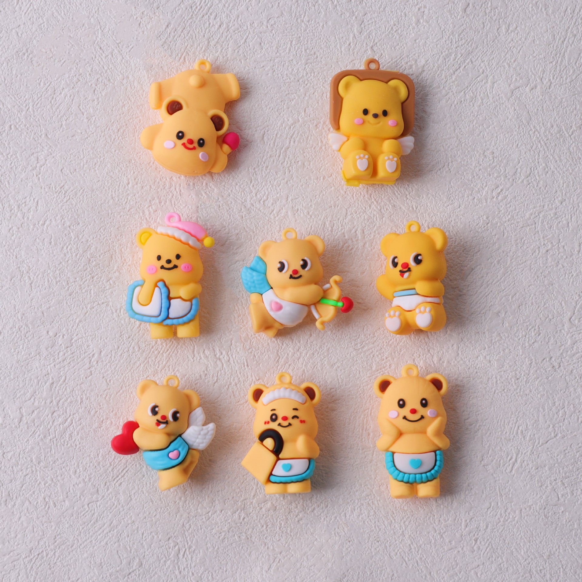 Butterbear tailandés lindo pareja muñeca bolsas creativas para regalos de colgantes de automóviles