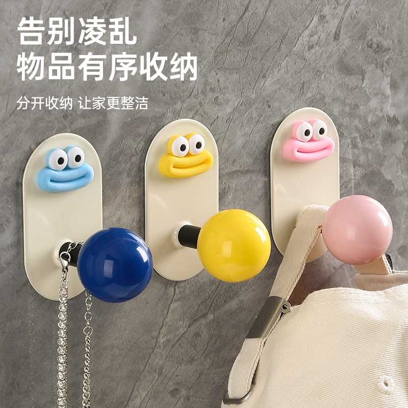 Gancho para baño Gancho para ropa que no deja marcas detrás de la puerta de viscosa de carga fuerte sin perforación Gancho para toallas en la pared del baño