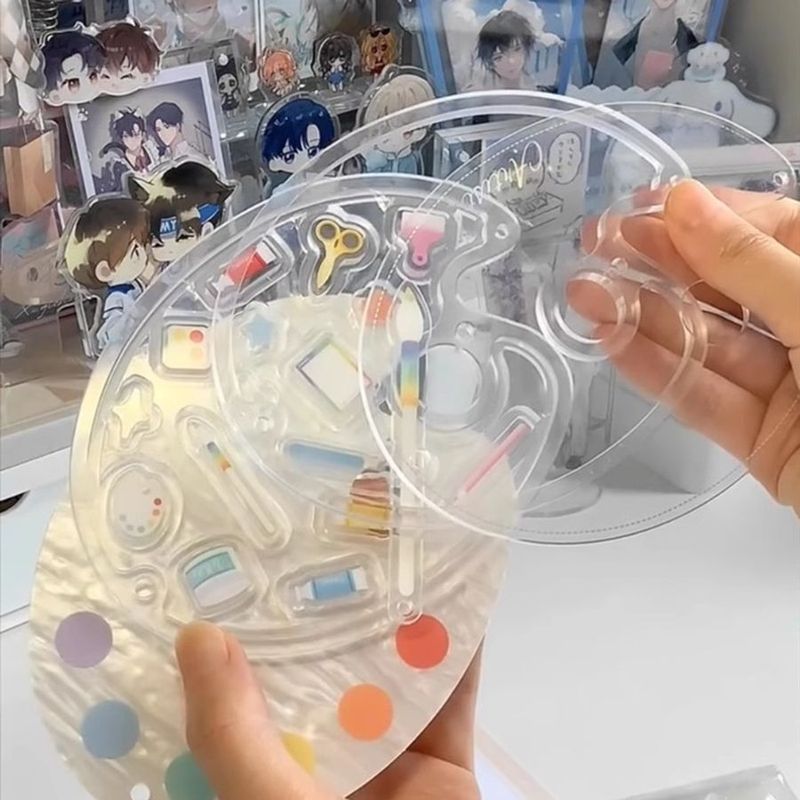 2025 新 Gumei カラーパレットバーレンガホルダーバッジ収納デスクトップ装飾装飾品ディスプレイスタンド Gumei 周辺機器|undefined