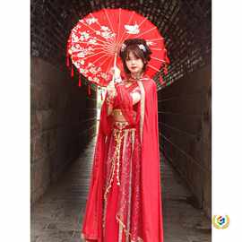 古风中式手工舞蹈伞流苏油纸伞中国风汉服道具拍摄演出汉服伞走秀