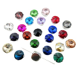Satellite Glass Claw Drill Colorful Crystal Hand-Sewn Drill DIY Clothing Shoe Bag Jewelry Accessories Material Flash Drill