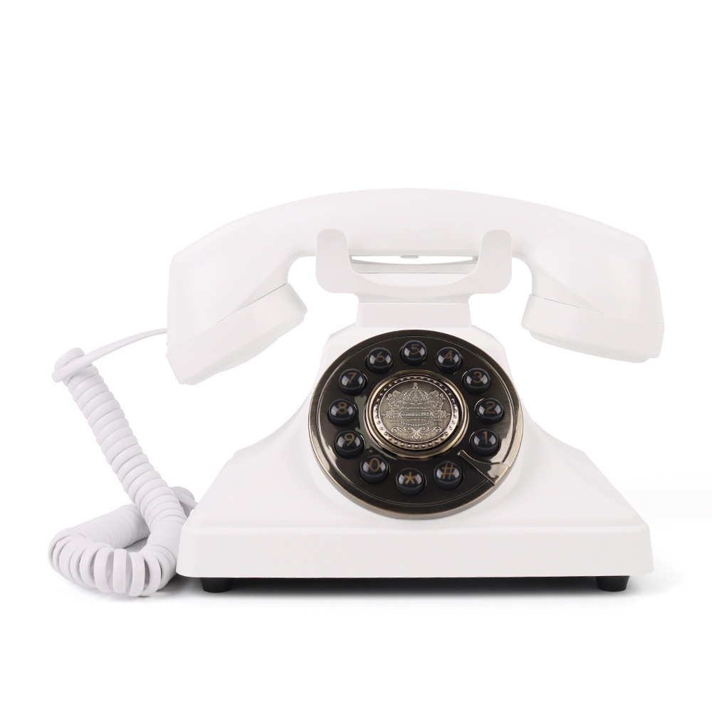 Teléfono retro transfronterizo, teléfono de botón, teléfono fijo, para habitación de huéspedes, oficina, teléfono móvil para el hogar, hotel, estilo antiguo