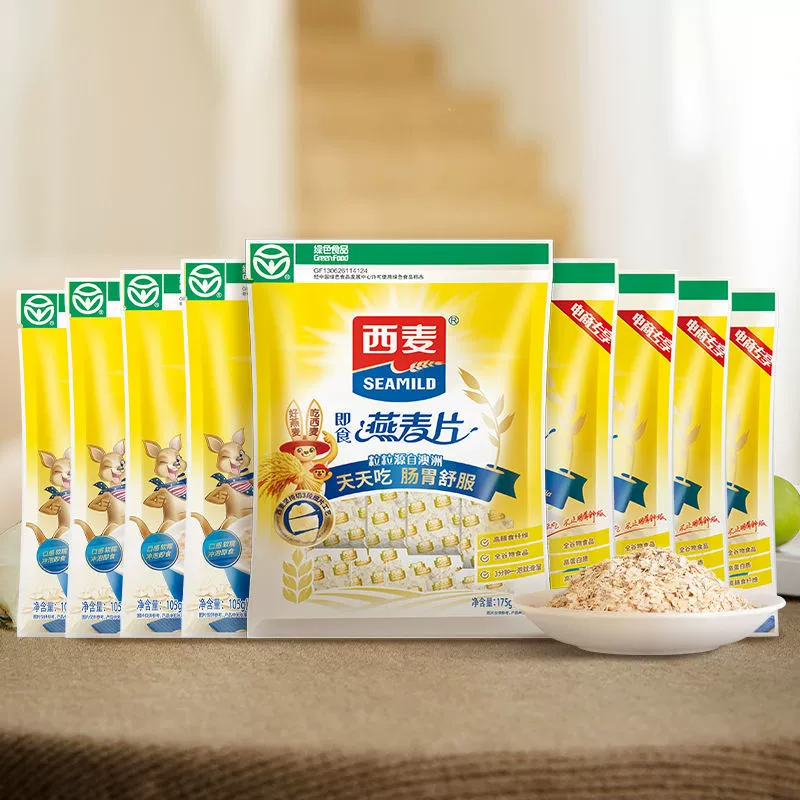 Овсяная овсяная каша, готовая к употреблению 1015 г/105 г Независимый пакет без варки и питательной пищи для завтрака