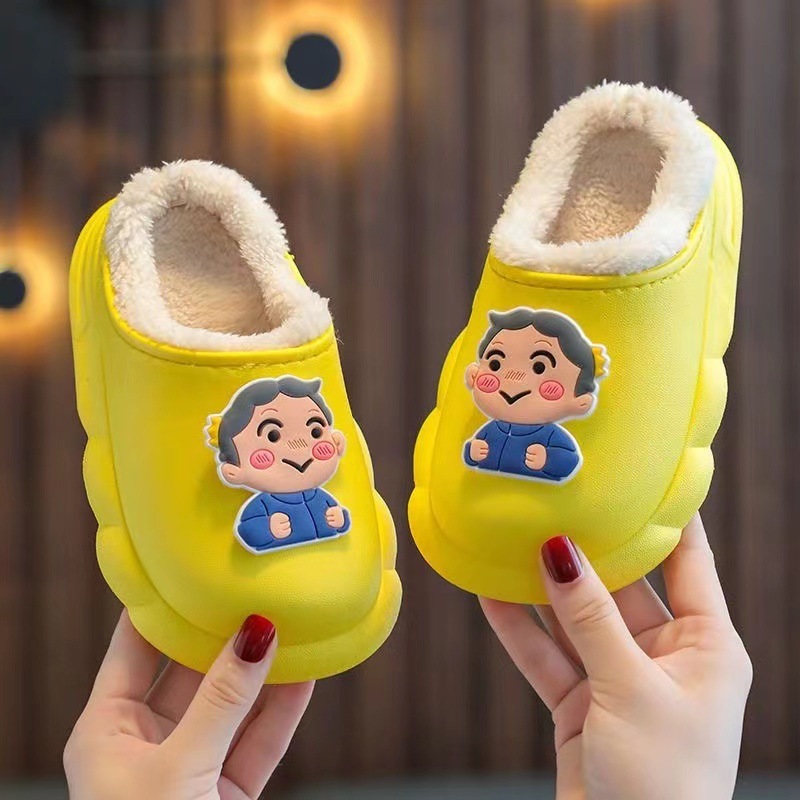 子供用スリッパ秋冬タイプの綿は汚れに強いです。|undefined