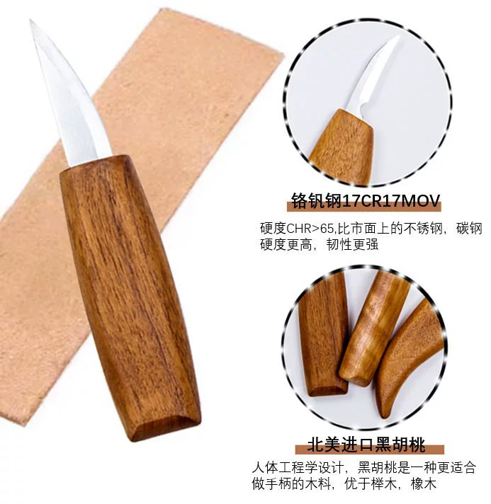 Carved knife, carpentry handmade, tools set
