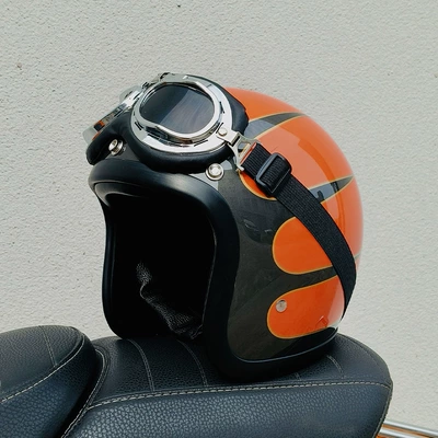 Motosiklet kaskı (dəbilqə) – Helmet Dropshipping - orange-flower-aviator-glasses-s