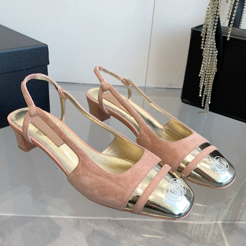 Летние маленькие высокие сандалии, обувь, стиль Chanel