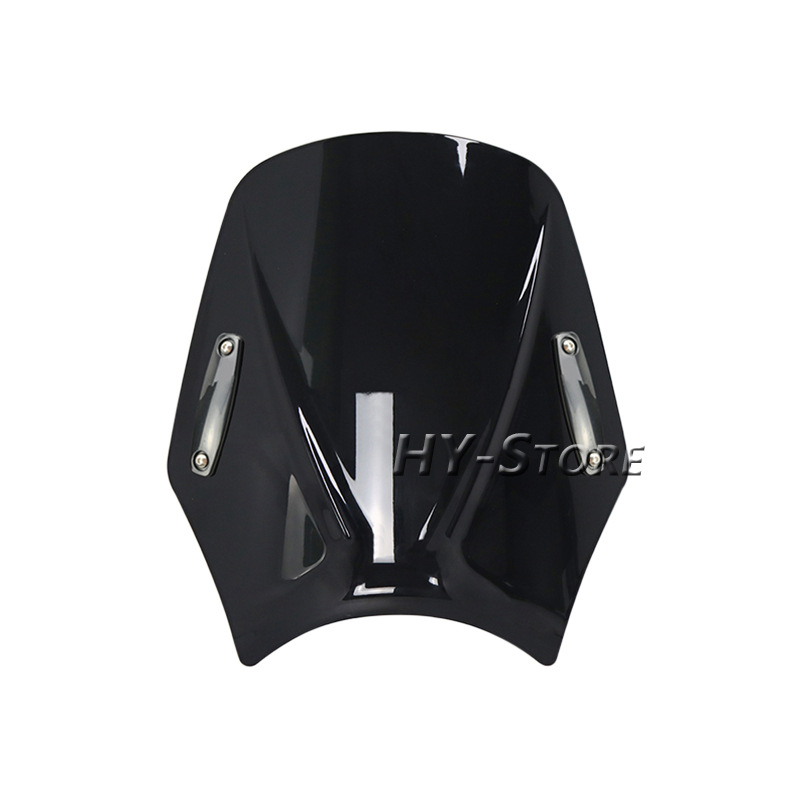 Suitable for Bmw, Triumph, Honda, Yamaha, Kawasaki, Suzuki, Ducati, Universal Round Light Street Bike Windscreen, New Windscreen