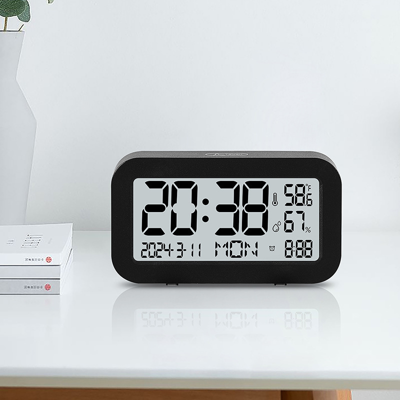 다기능 LCD 알람 시계 학생 시계 간단한 터치 빛나는 시계 패션 데스크탑 데스크 시계 801Y02