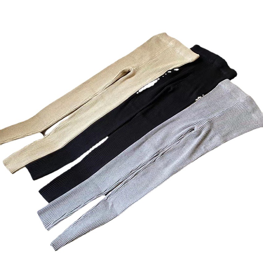 Maillard coreano celebridad en línea ins suave punto polainas pantalones a juego para las mujeres entrega directa de fábrica