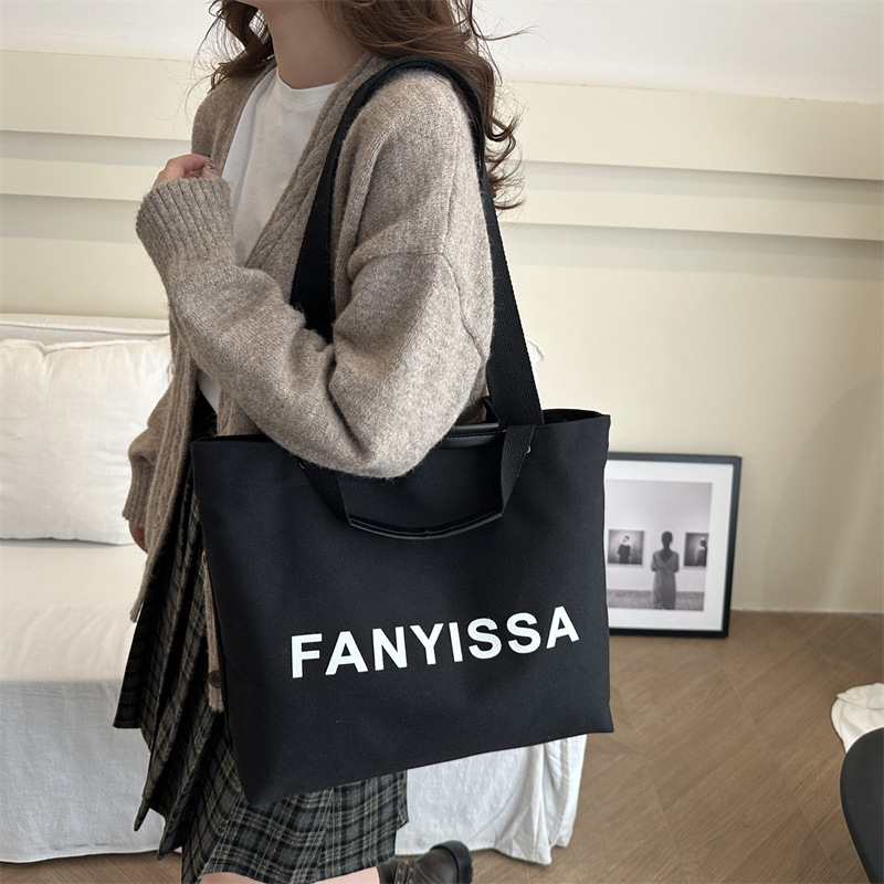 Bolsa de lona retro 2024 invierno nuevo ocio viaje de gran capacidad bolsa de damas bolsa de mano personalizada