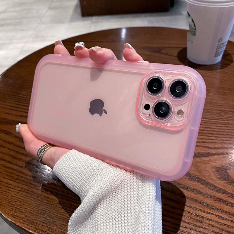 IPhone14 цвет конфеты, 15 подушка воздуха чехол с воздуха для xr apple 13promax маленькая толстушка контрастный цвет защитный чехол