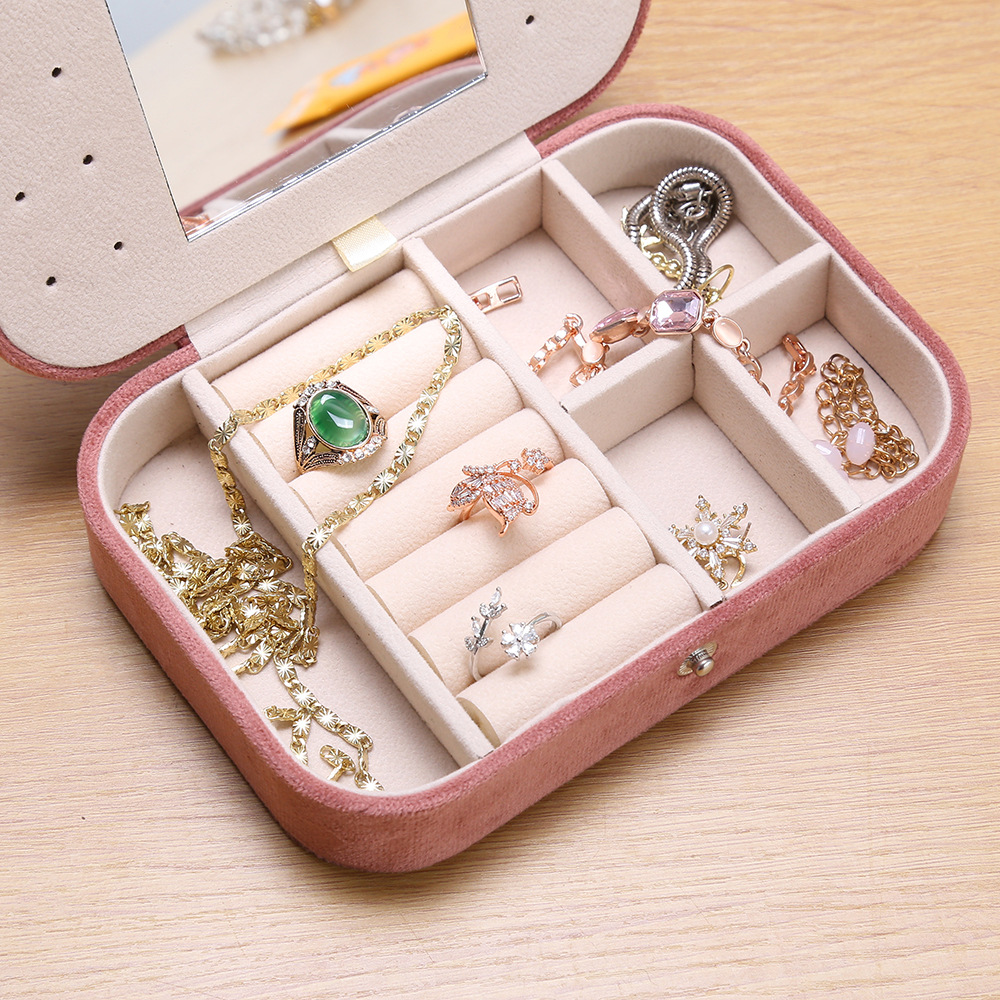 648g Weight Storage Box Storage & Cleaning Jewelry Boxes Classification 1 Piece Quantity Flannel Material Solid Color Pattern Classical Style Classical Solid Color Flannel Wholesale Jewelry Boxes 8