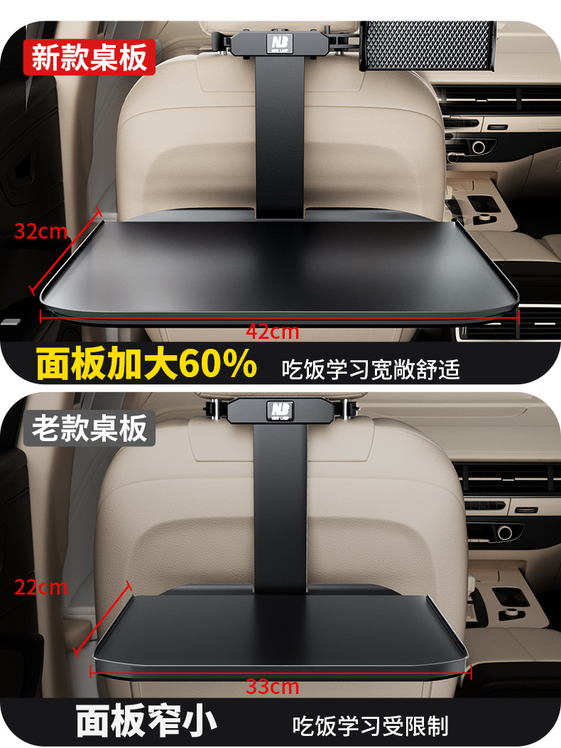 Car-Mounted Small Table Board, Foldable Dining Table Board for the Back Seat of the Car, Car Dining Table, Computer Stand Table