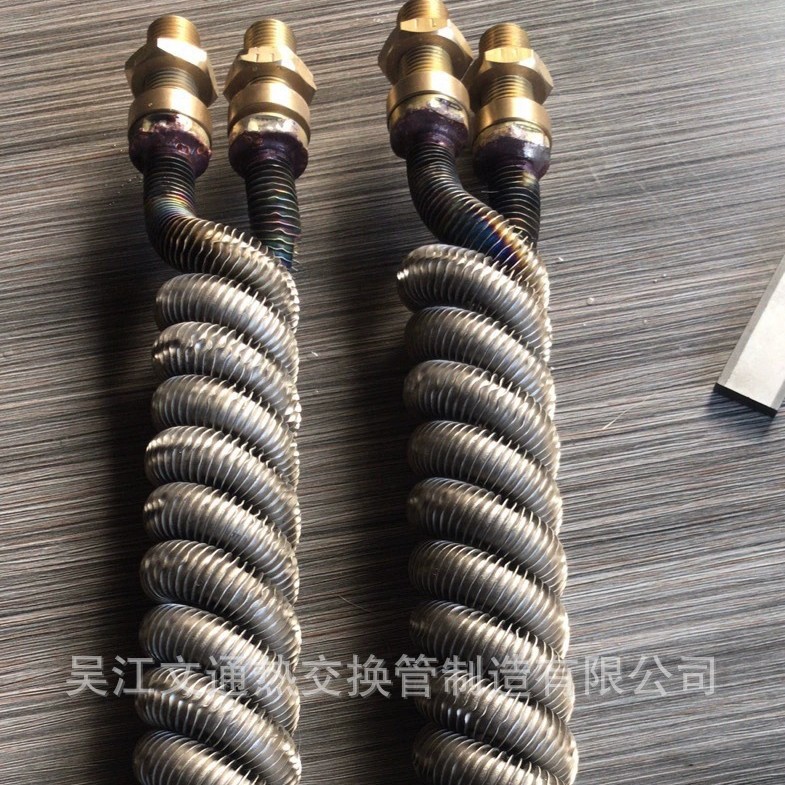 工业洗涤设备热交换器翅片管盘管冷却器翅片管换热器铜翅片冷却器