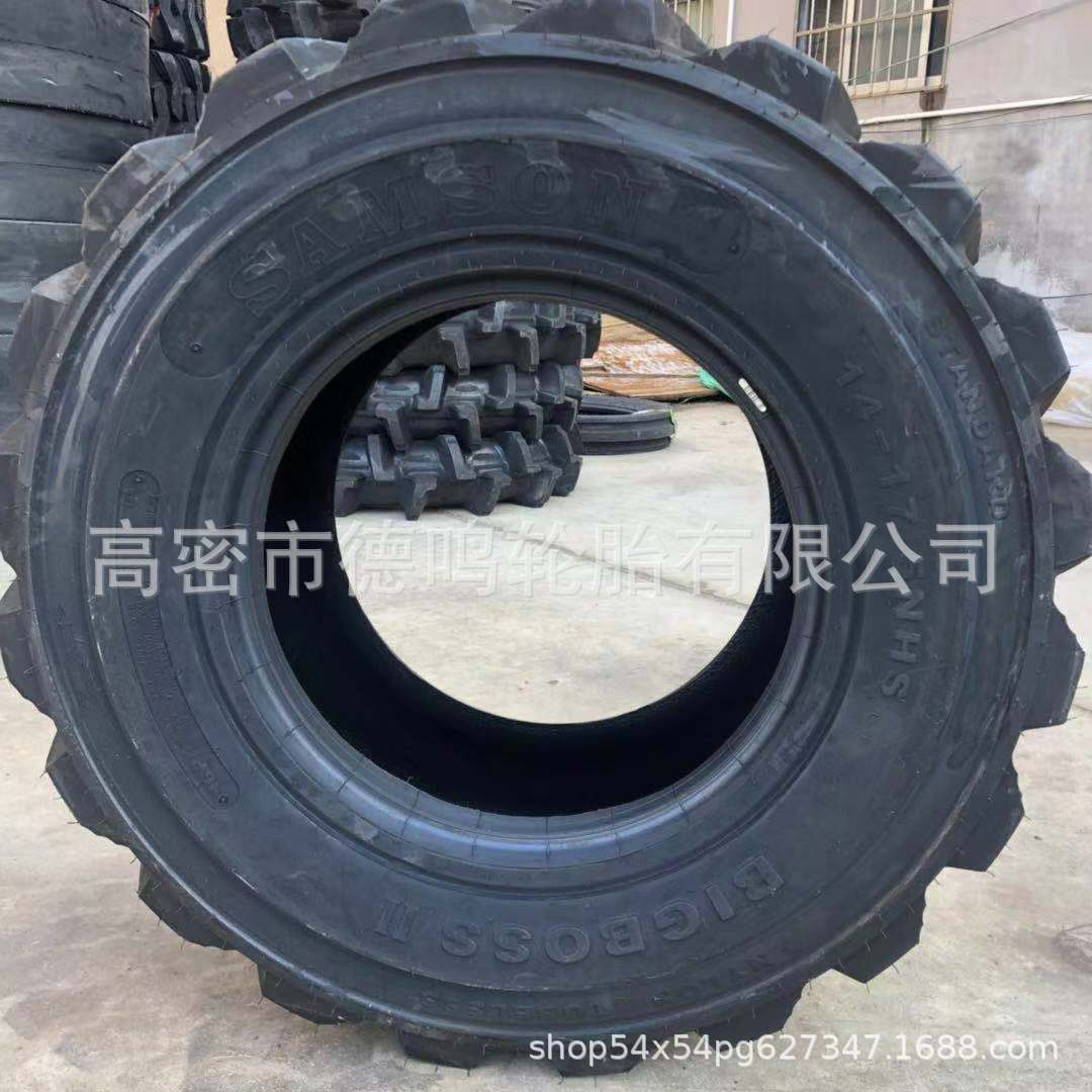 Maquinaria de construcción 14-17.5 patín de dirección cargador neumático pequeño neumático excavadora R-4 patrón de espiga